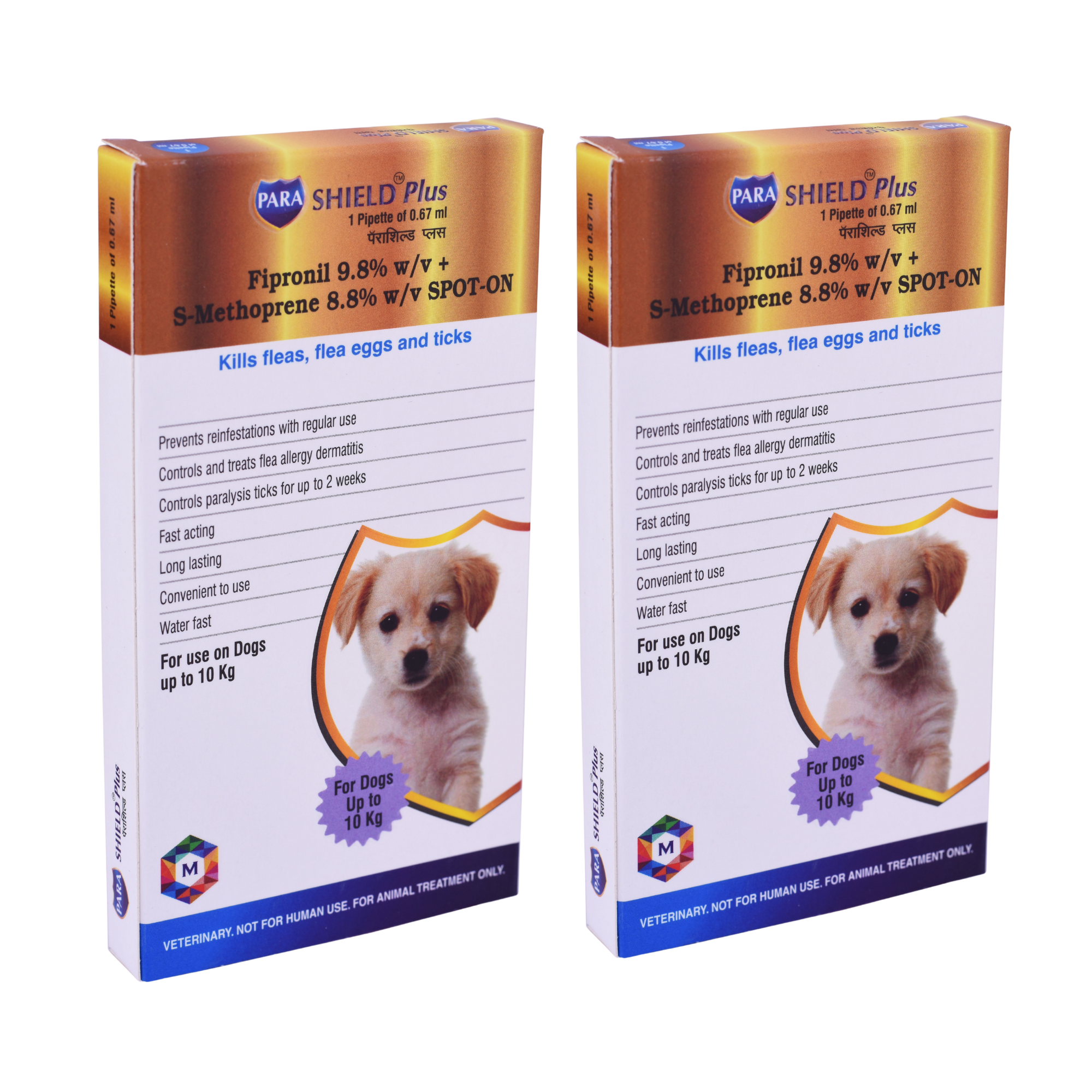 Parashield Plus Spot On Solution For Ticks And Fleas - Dog (Up To 10 Kg)