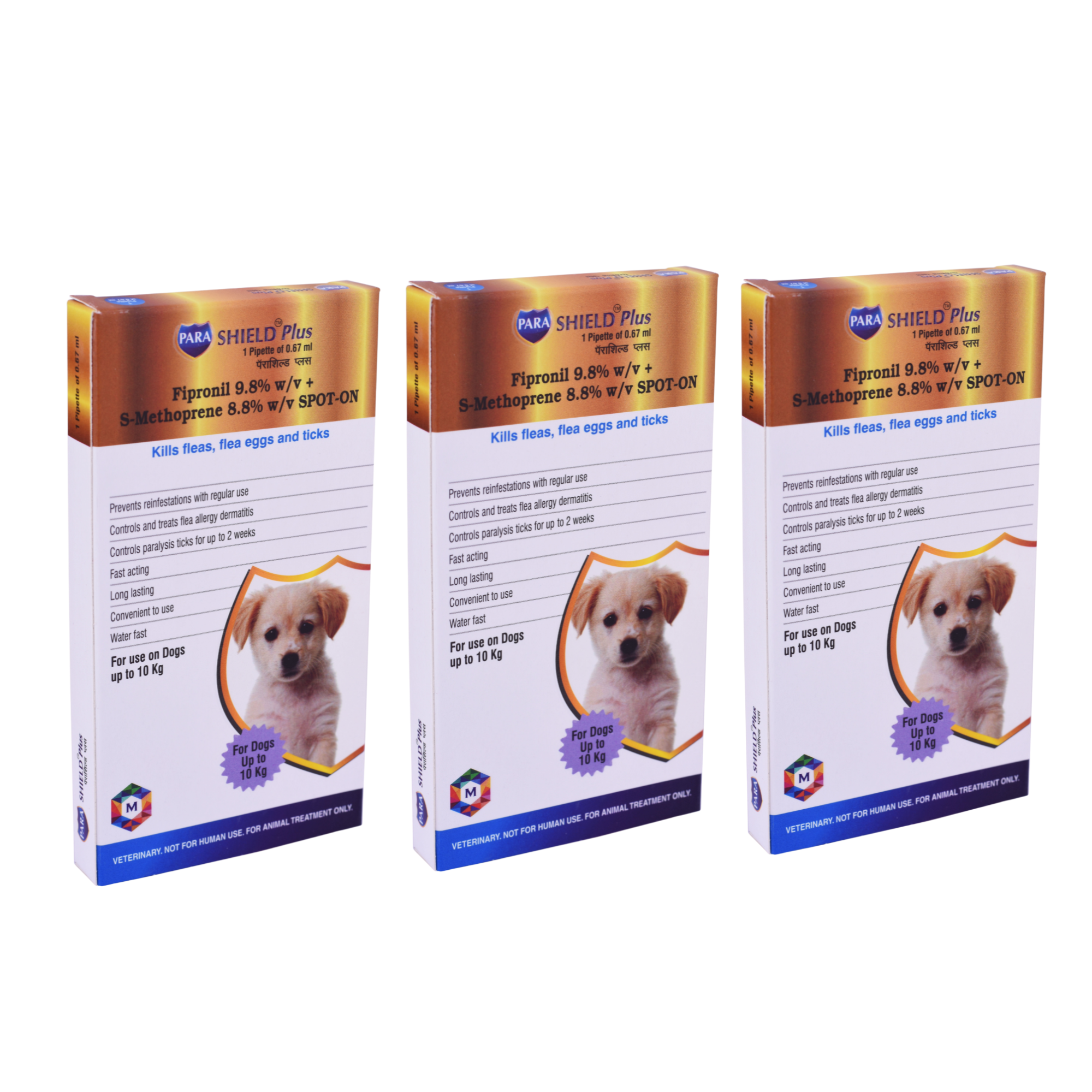 Parashield Plus Spot On Solution For Ticks And Fleas - Dog (Up To 10 Kg)