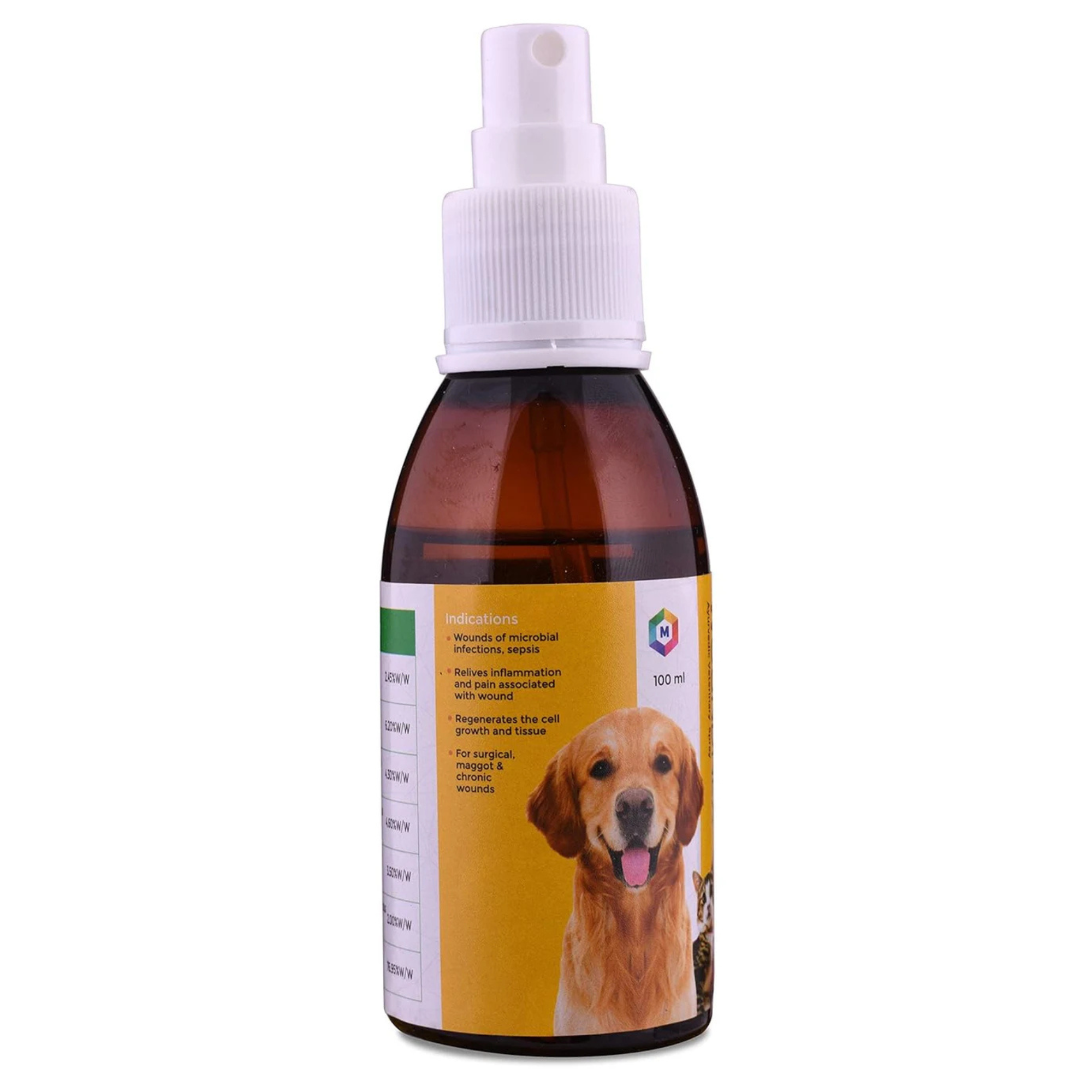 WoundNex Spray for Dogs & Cats | Natural Antiseptic Spray for Skin & Coat | Promotes Quick Recovery from Cuts, Wounds, and Skin Infections | Safe for Puppies & Kittens | 100ml