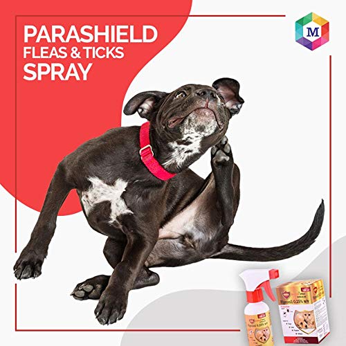 Parashield Spray (100ML) for Ticks and Fleas | Fast Acting, Long Lasting - Effective Spray for Dogs and Cats| Powered by Fipronil for Strong, Enduring Defense
