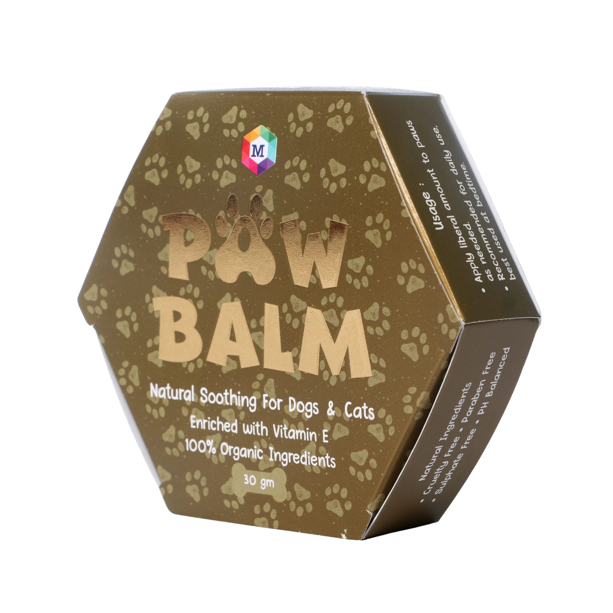 Paw Balm for Dogs & Cats with Shea Butter, Cream, Wax, Butter Natural Soothing| 100% Natural |Heals & Repairs Paws - 30 gram (Pack of 2)
