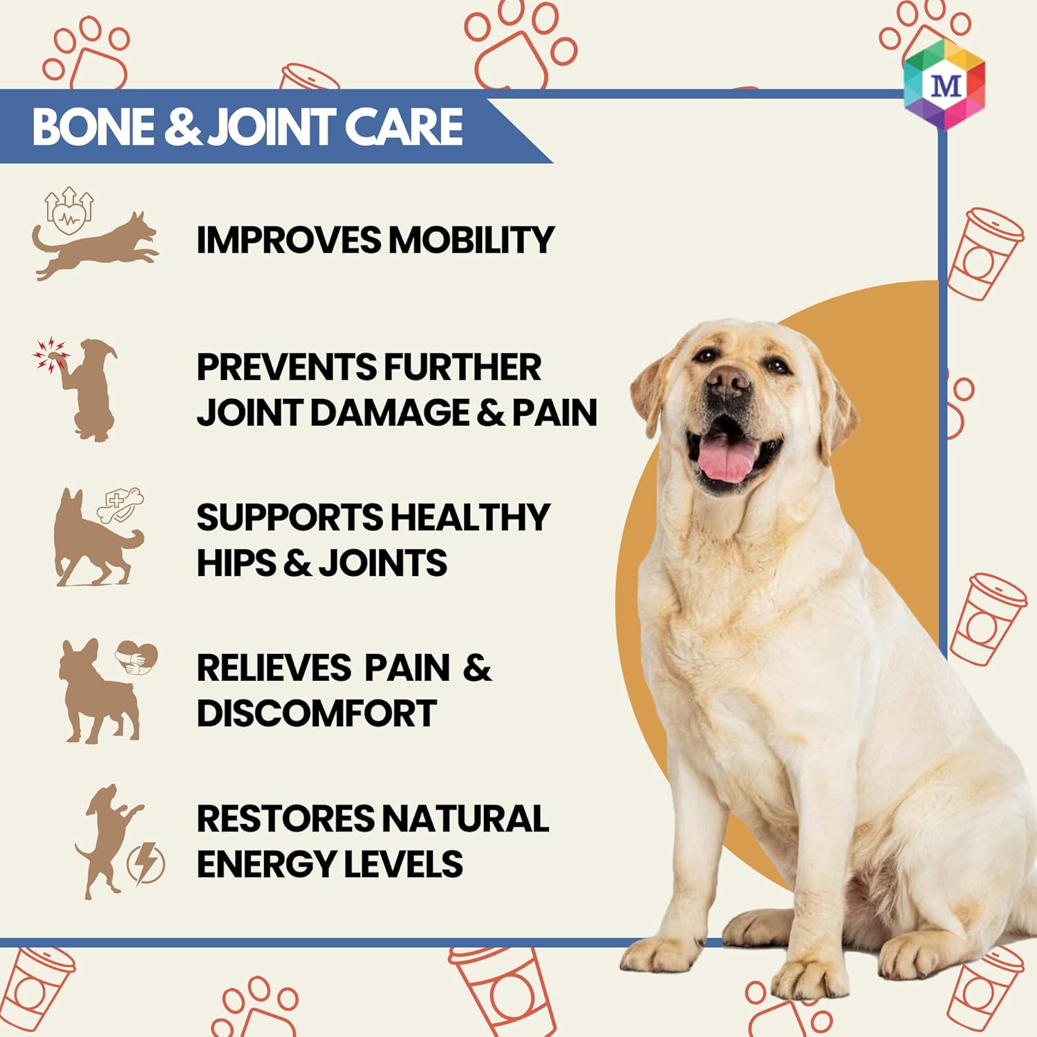 Condronex Pro Joint and Cartilage | Hip, Joints Supplement for Dogs & Cats | Suitable for All Breeds - 30 Tablets