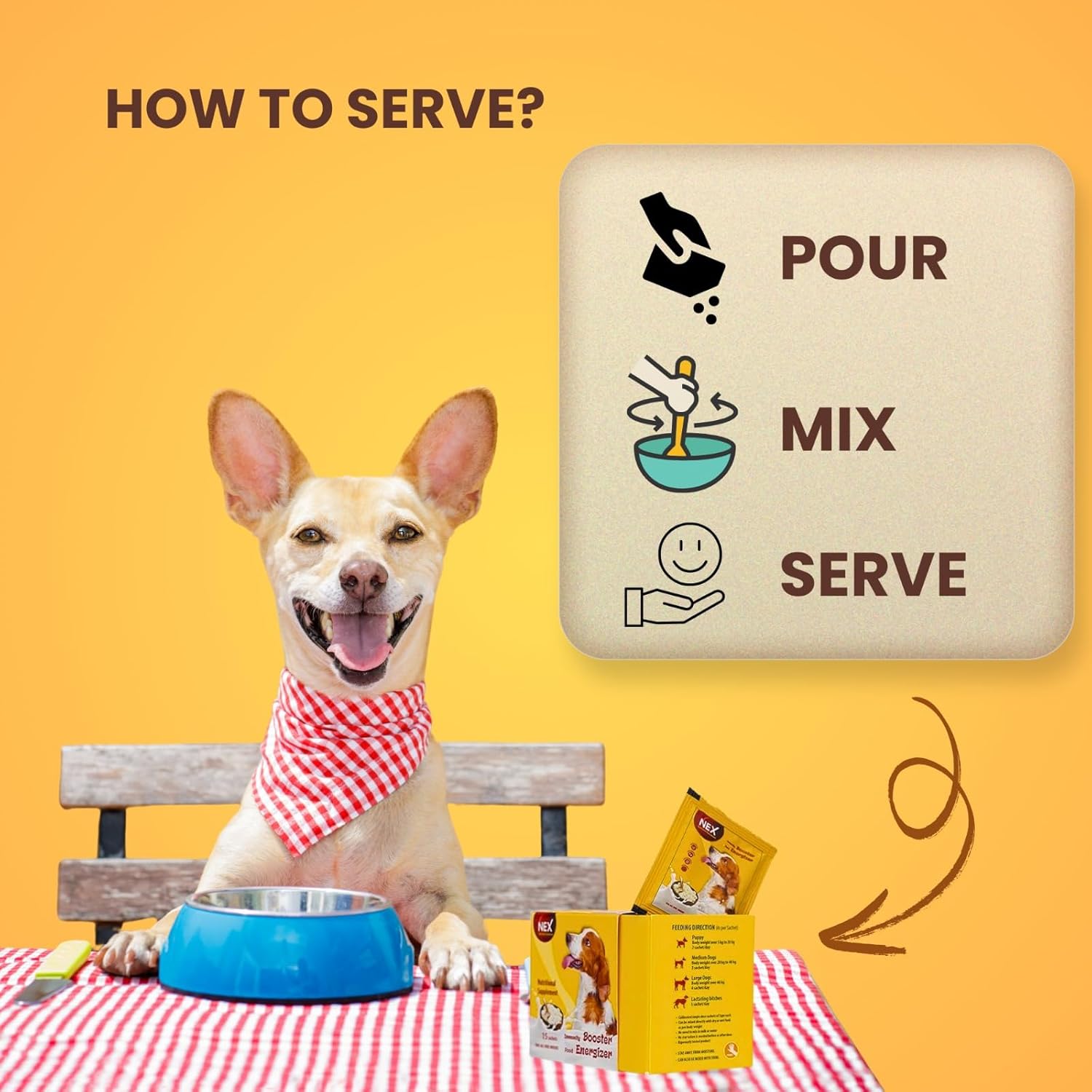 Goat Milk + Multivitamin + Colostrum (Immunity Booster) for Dogs | Essentials Vitamins & Minerals for Immunity Booster, Bones, Skin, Hair & Gut Health for Dogs - Pack of 15 Sachets