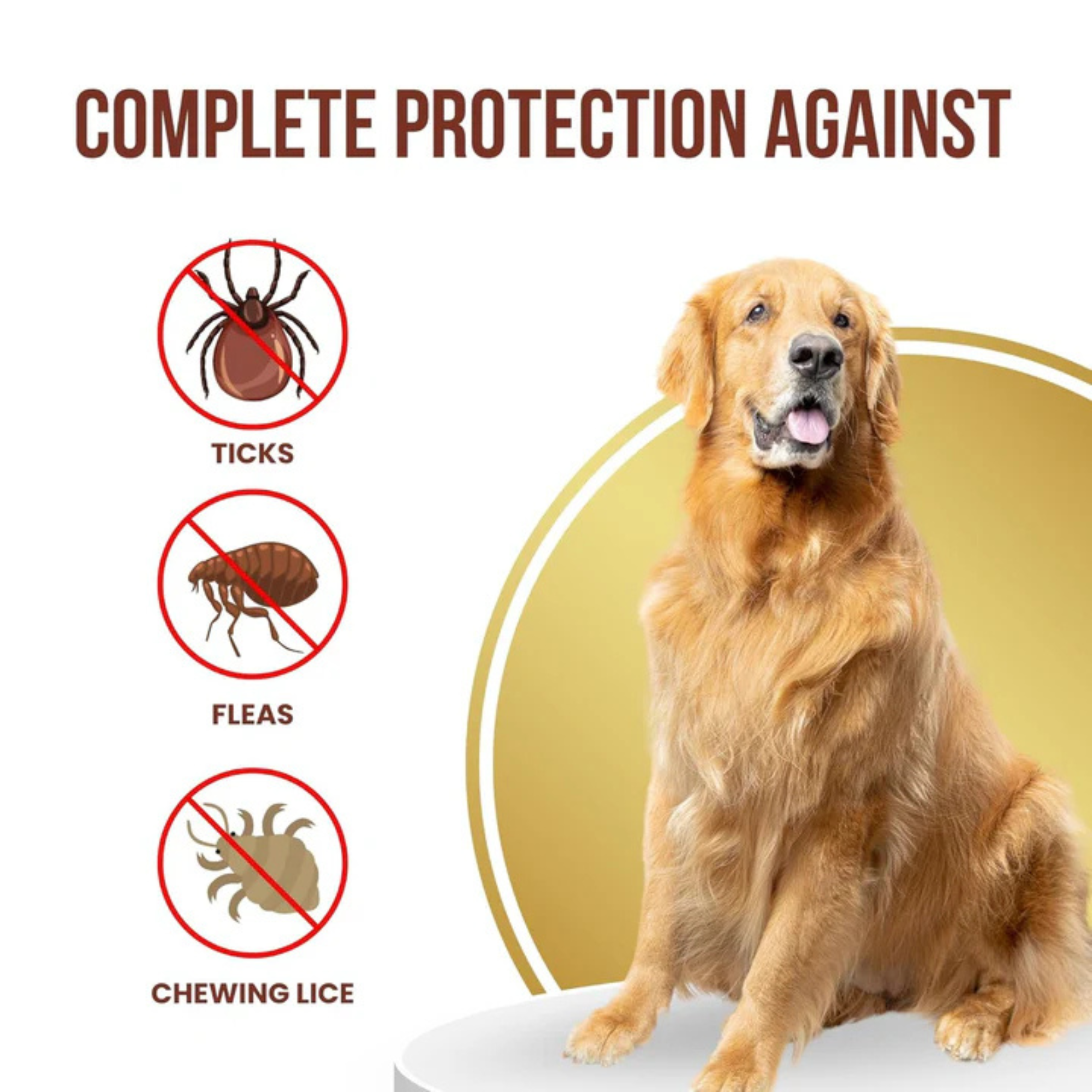 Parashield Plus Spot On Treatment for Dogs Over 40 kg (TICKFREE) | Solution for Ticks and Fleas - Fipronil Formula for Healthy, Happy Pets