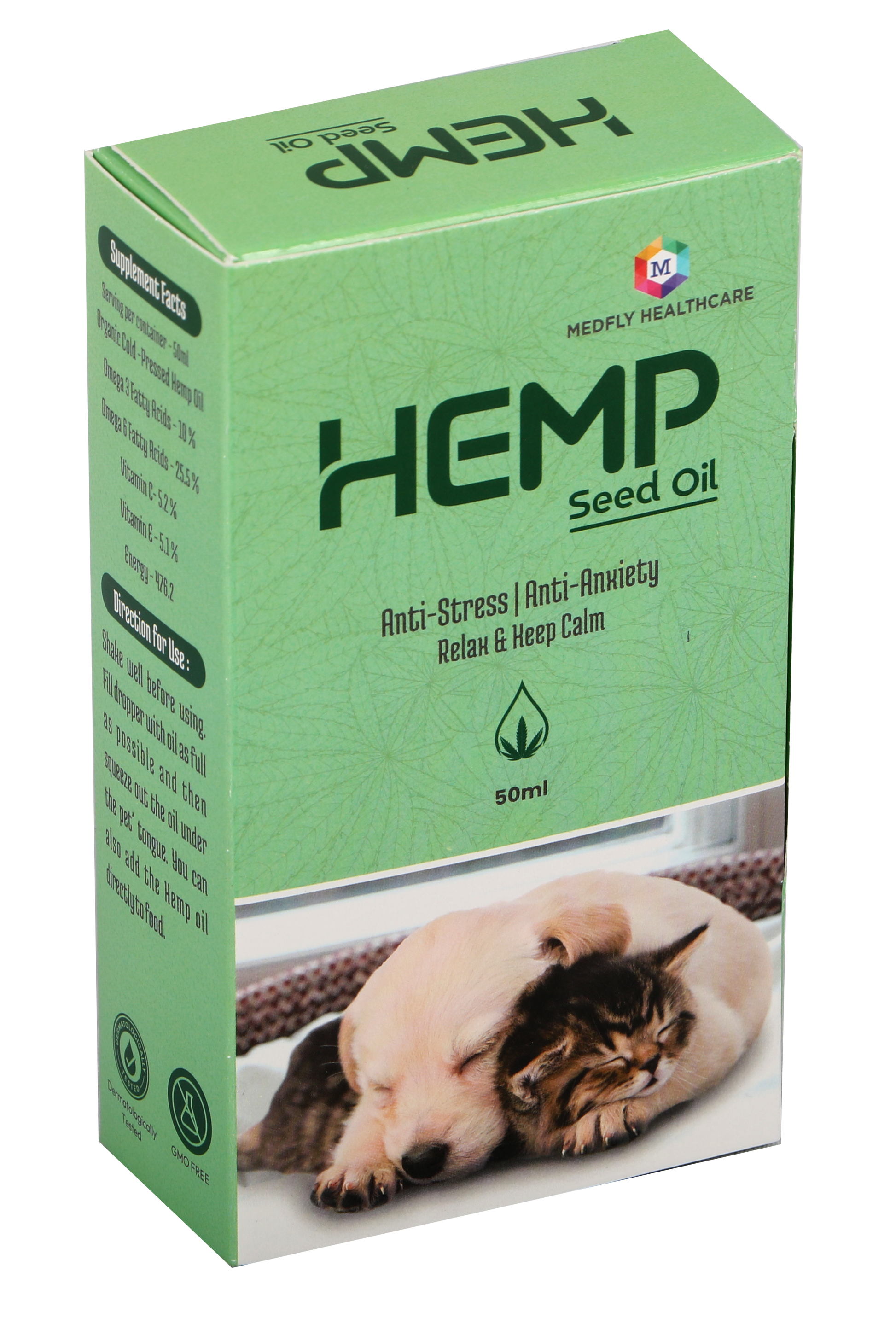 Medfly Hemp Seed Oil for Dogs & Cats