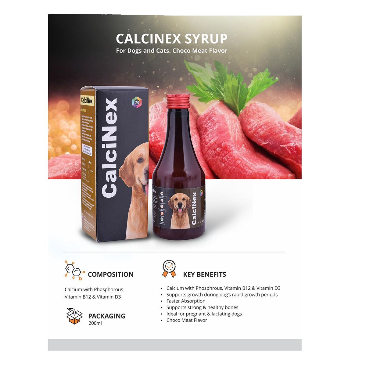 Medfly healthcare CalciNex Syrup