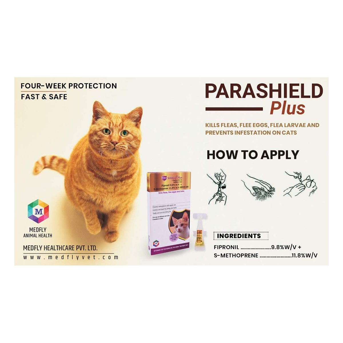 Medfly Healthcare Parashield Plus For Cats