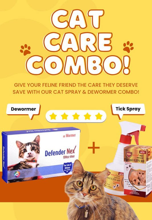 Medfly Cat Care Combo Offers Defender Nex + Parashield Spray